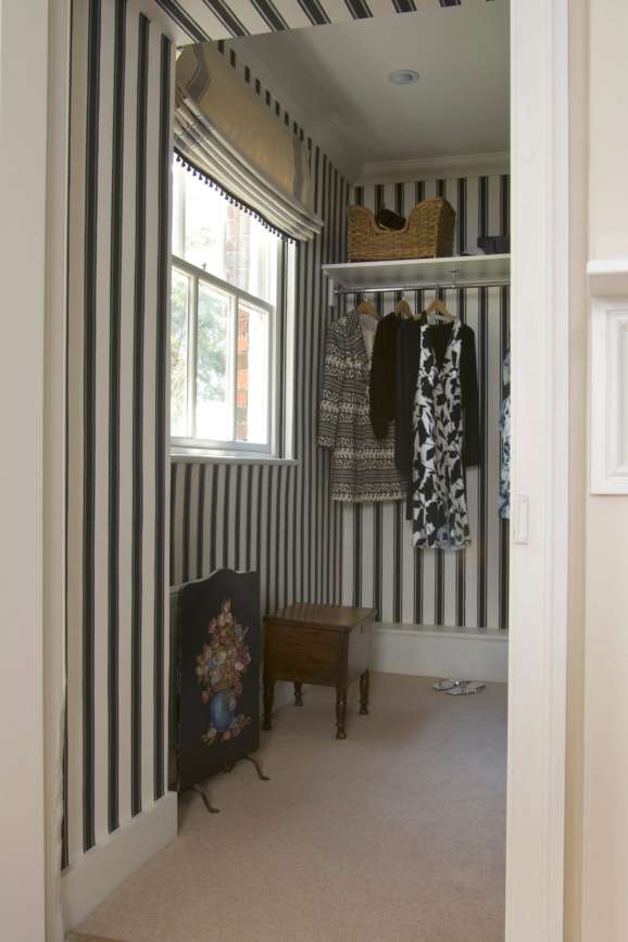 Block Print Stripe in a room setting