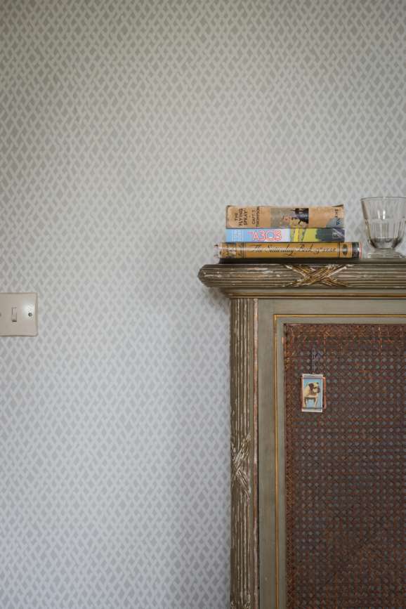 Amime in a room setting