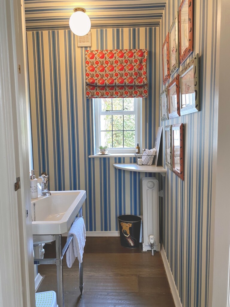 Tented Stripe in a room setting