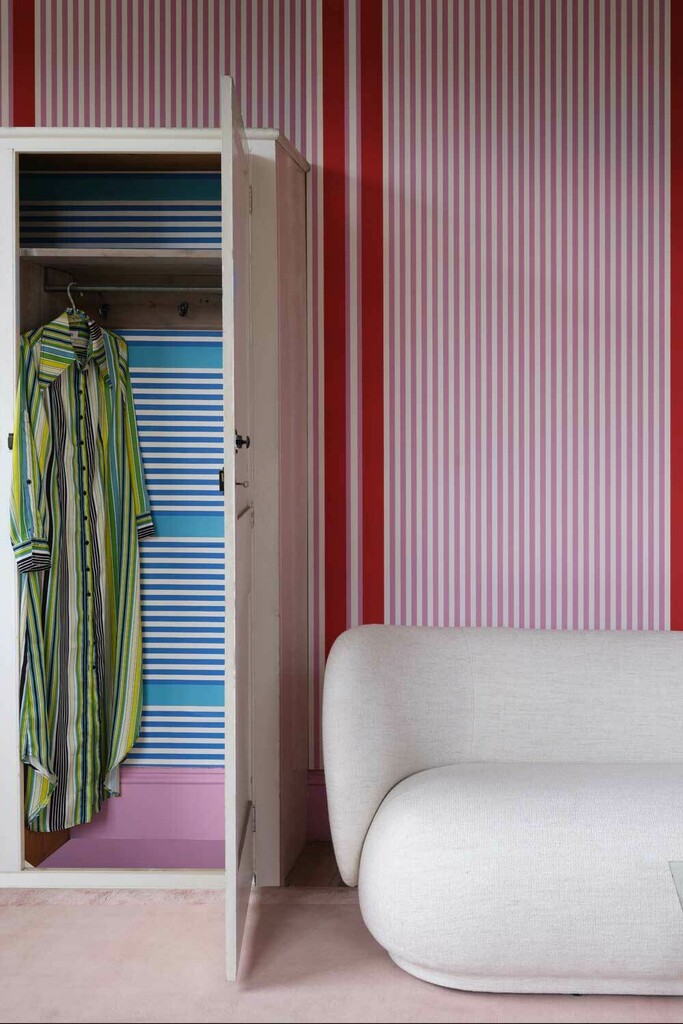 Stripe in a room setting