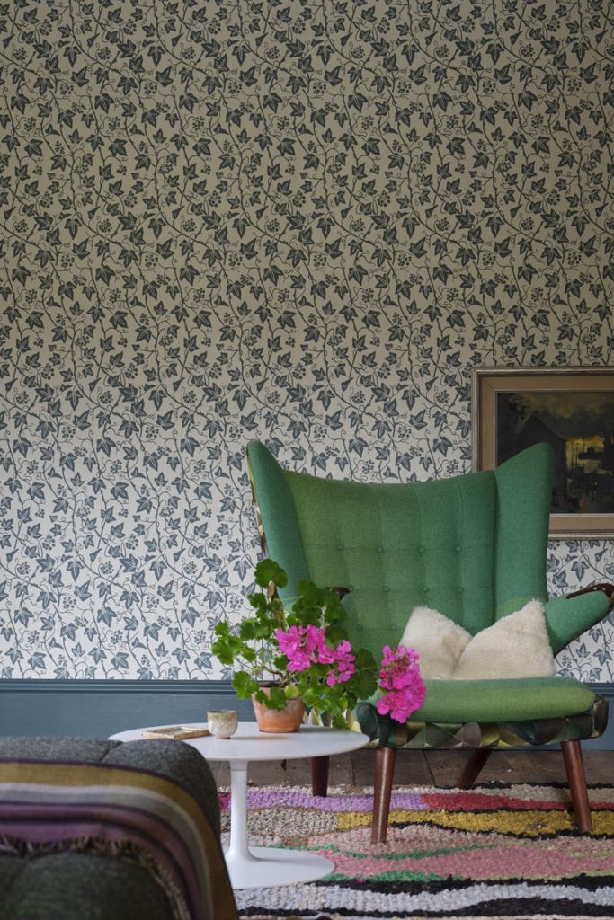 Ivy in a room setting