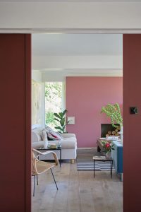 Deep Reddish Brown room setting